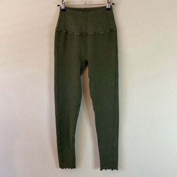 Slightly flawed- Daily Practice by Anthropologie Frill High Rise Leggings NWT - Picture 2 of 10